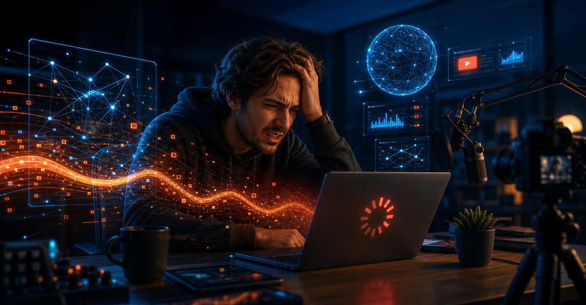 youtube creator frustrated computer lag