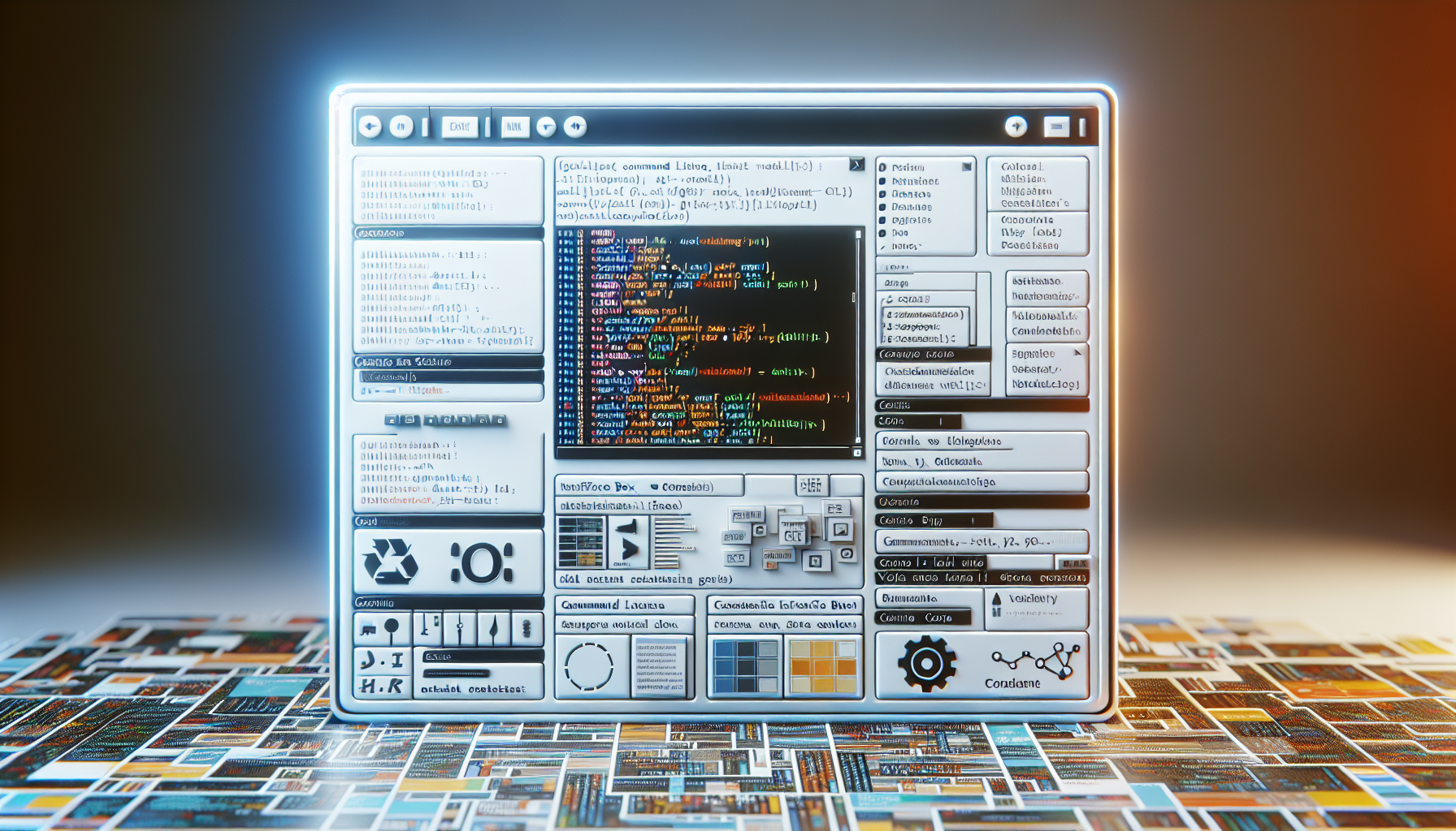 command line interface generating visual content