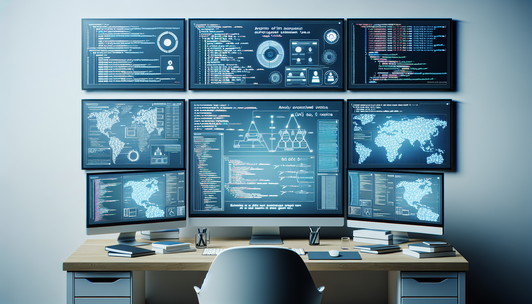 specialized development tools on multiple screens
