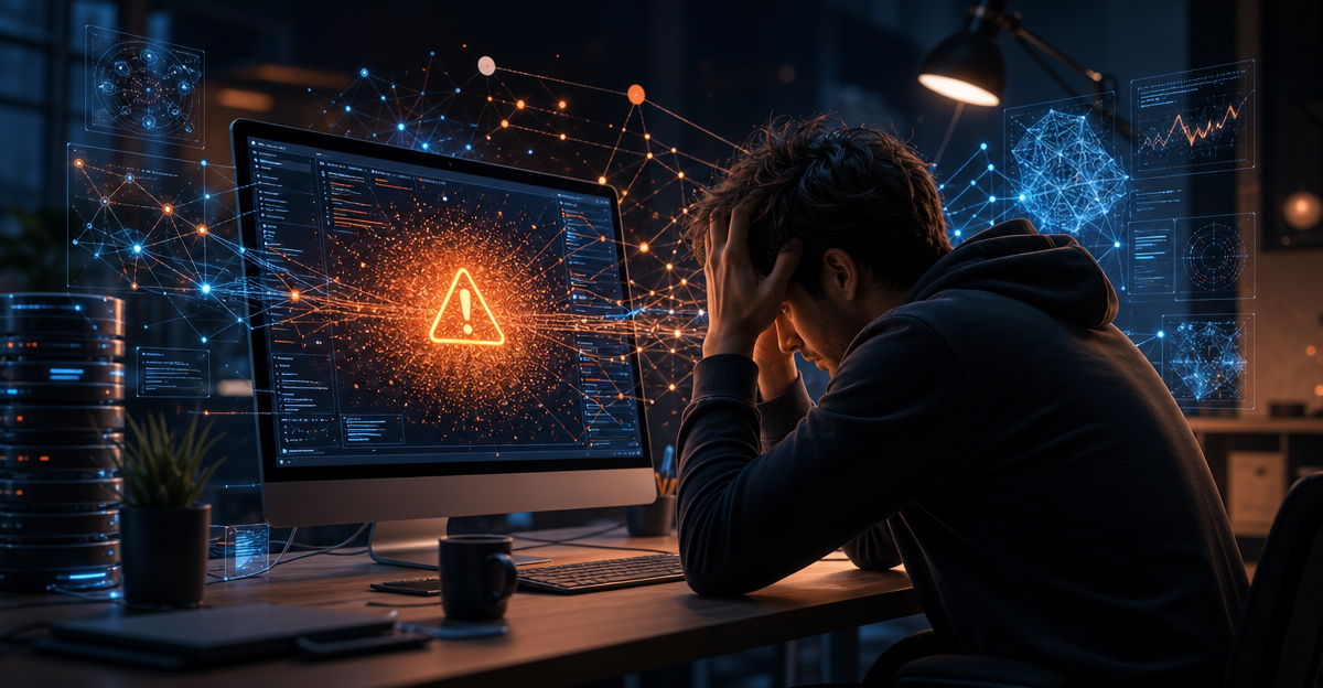 content creator frustrated computer screen
