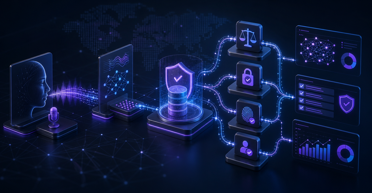 voice ai compliance workflow diagram