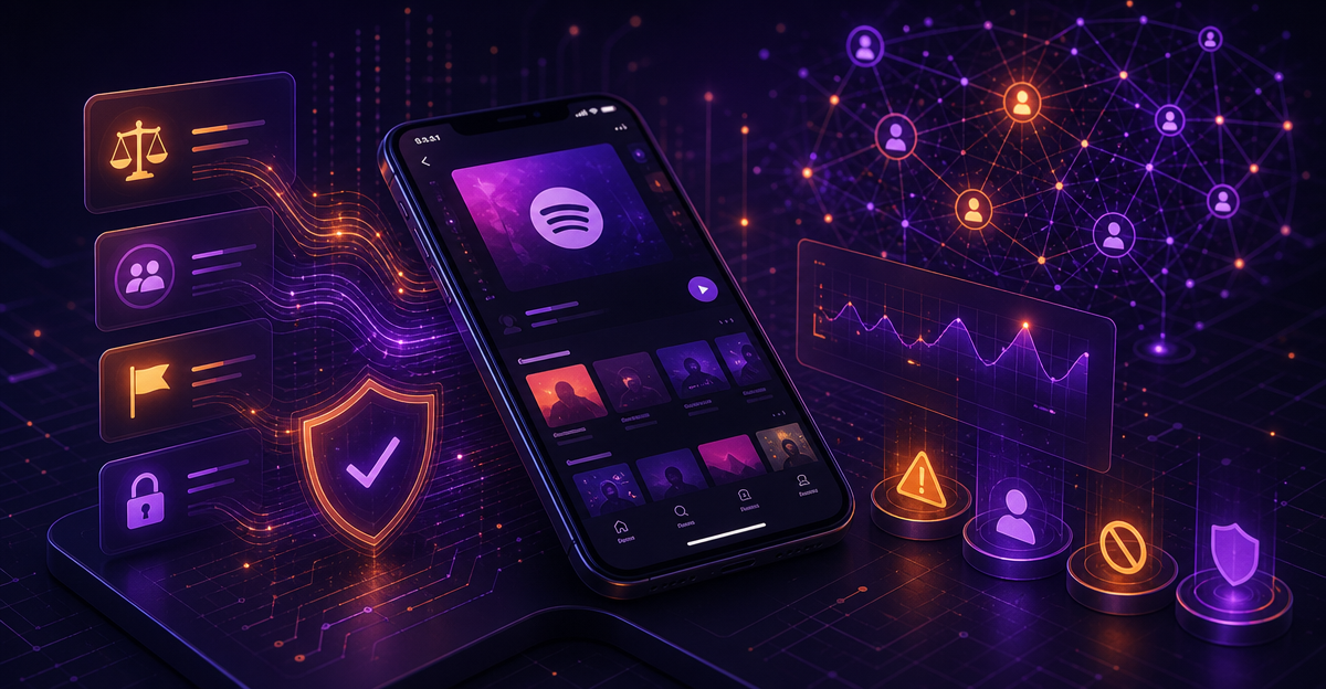 Spotify app interface platform policy screen