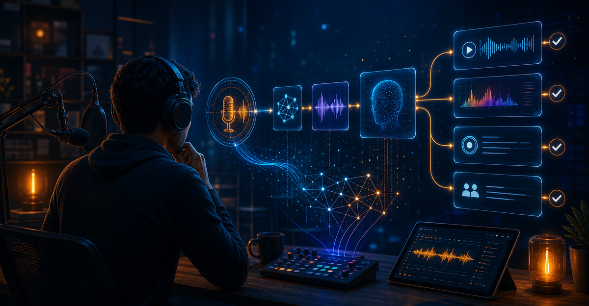 independent podcast creator workflow decision