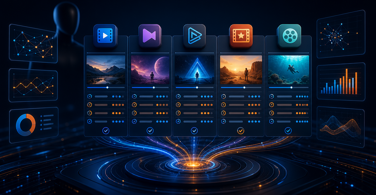 faceless video tool comparison dashboard