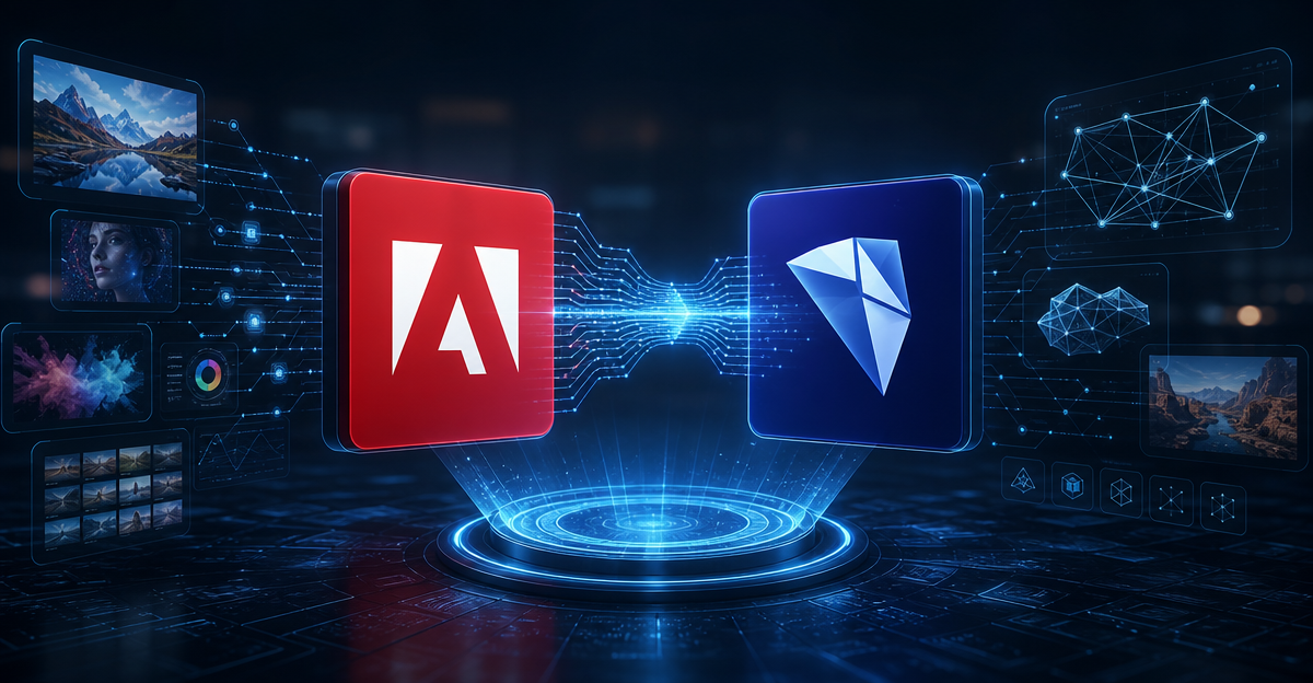 Adobe Topaz acquisition consolidation graphic