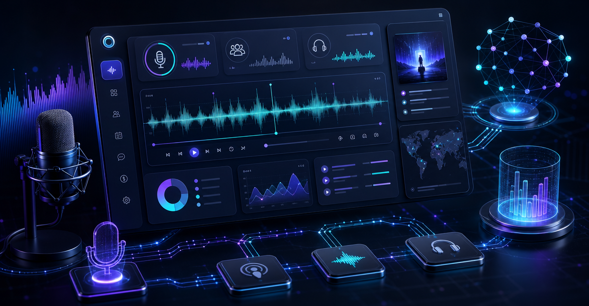 podcast hosting platform dashboard interface
