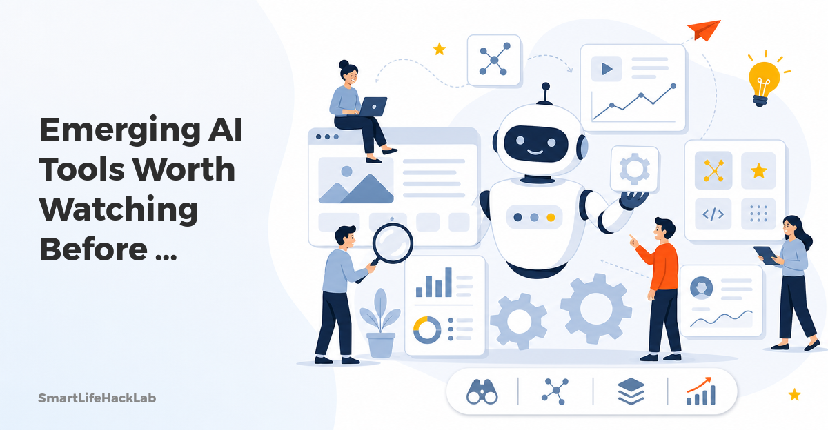 emerging AI tools worth watching dashboard illustration
